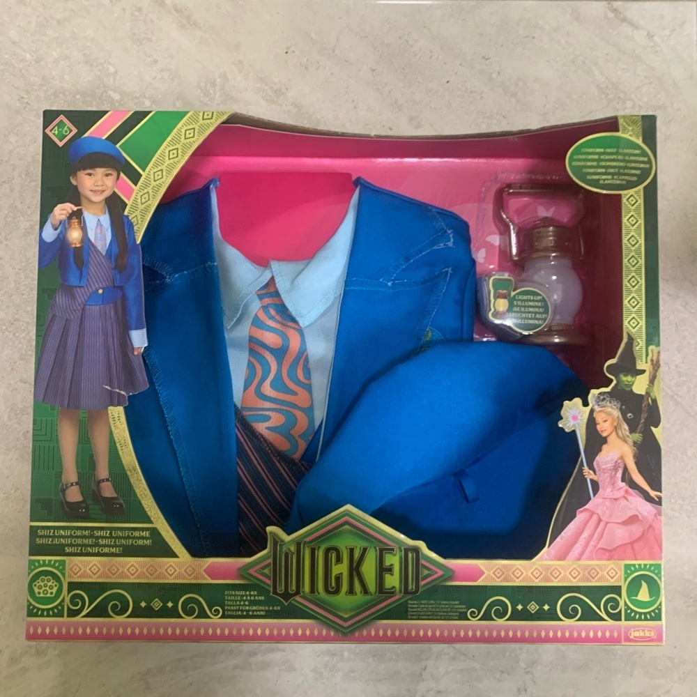 Wicked shiz uniform Blue Costume Set size kids 4-6